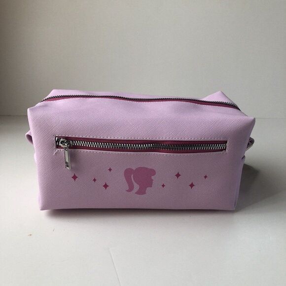OCS Designs Barbie Themed Pink Cosmetic Bag NWT - Picture 4 of 7